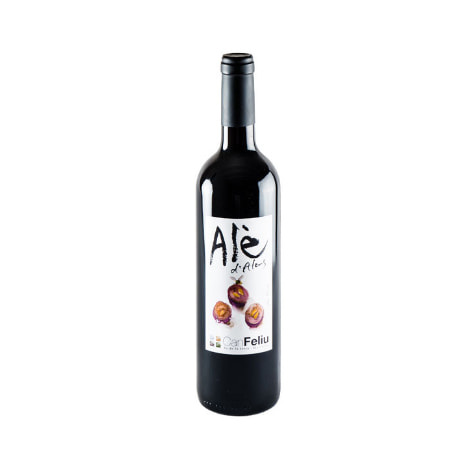 Bottle of red wine from Can Feliu