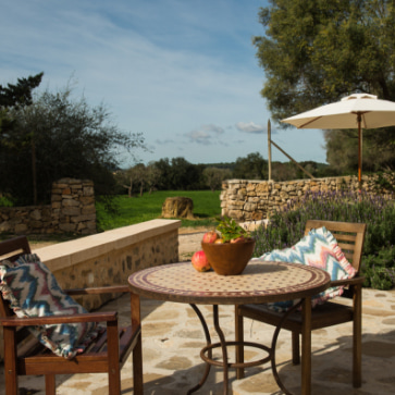 Terrace with table and chairs