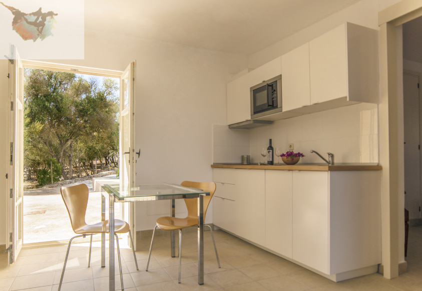 Küche der Wohnung für Familien von Can Feliu