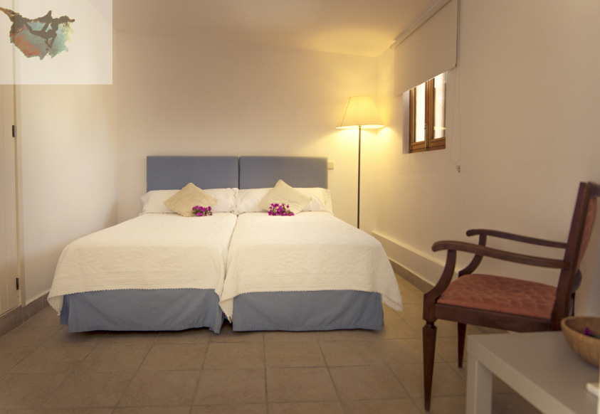 Betten in der Wohnung für Familien in Can Feliu